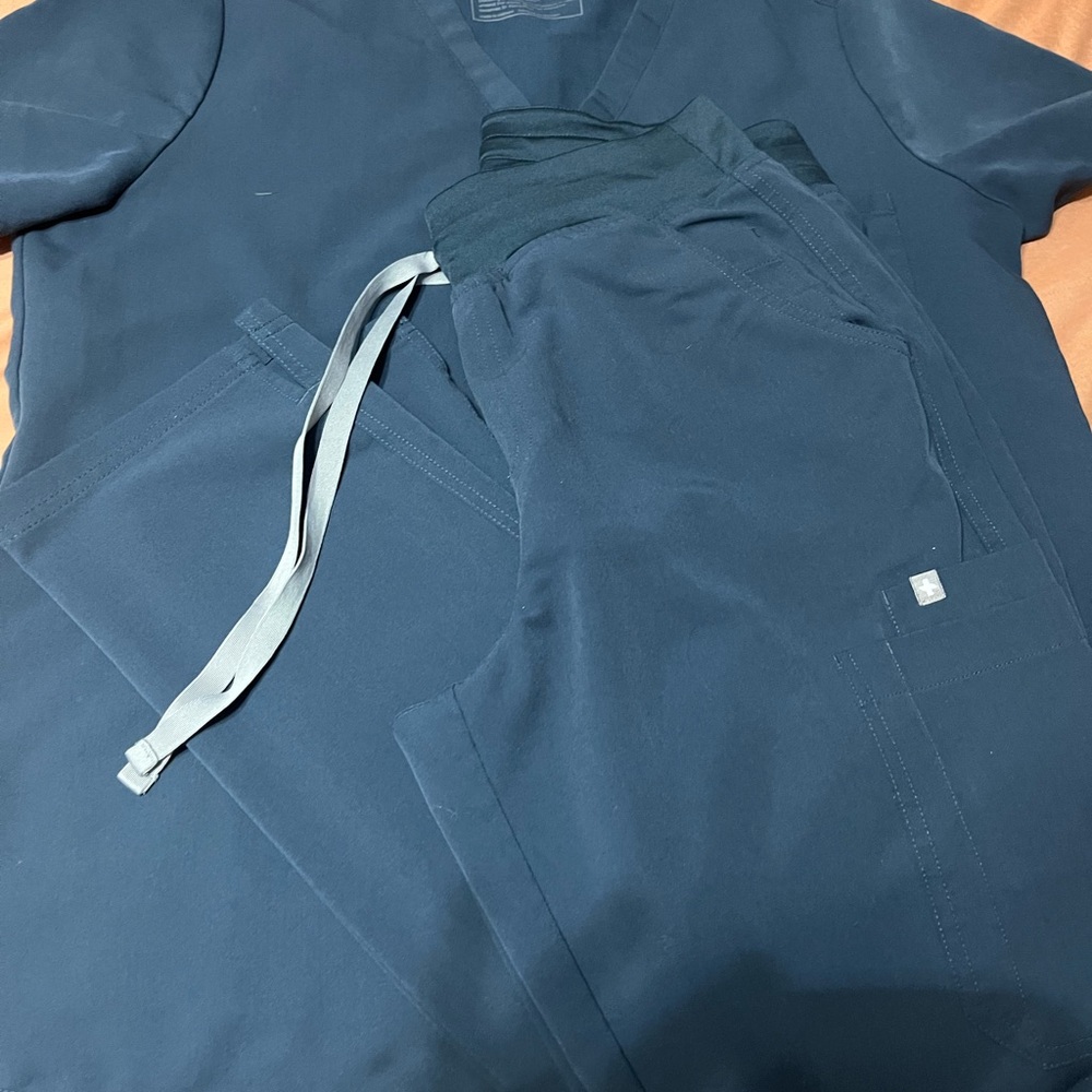Figs Teal Scrub Set